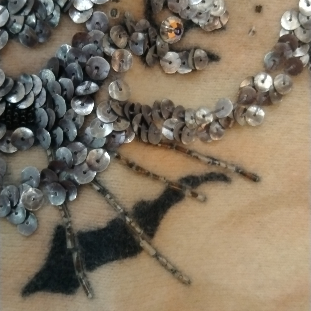 Euc Rare Vintage Carducci Sequin & Beaded Sweater… - image 3